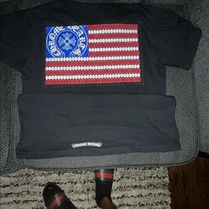 Chrome Hearts USA Flag T-Shirt